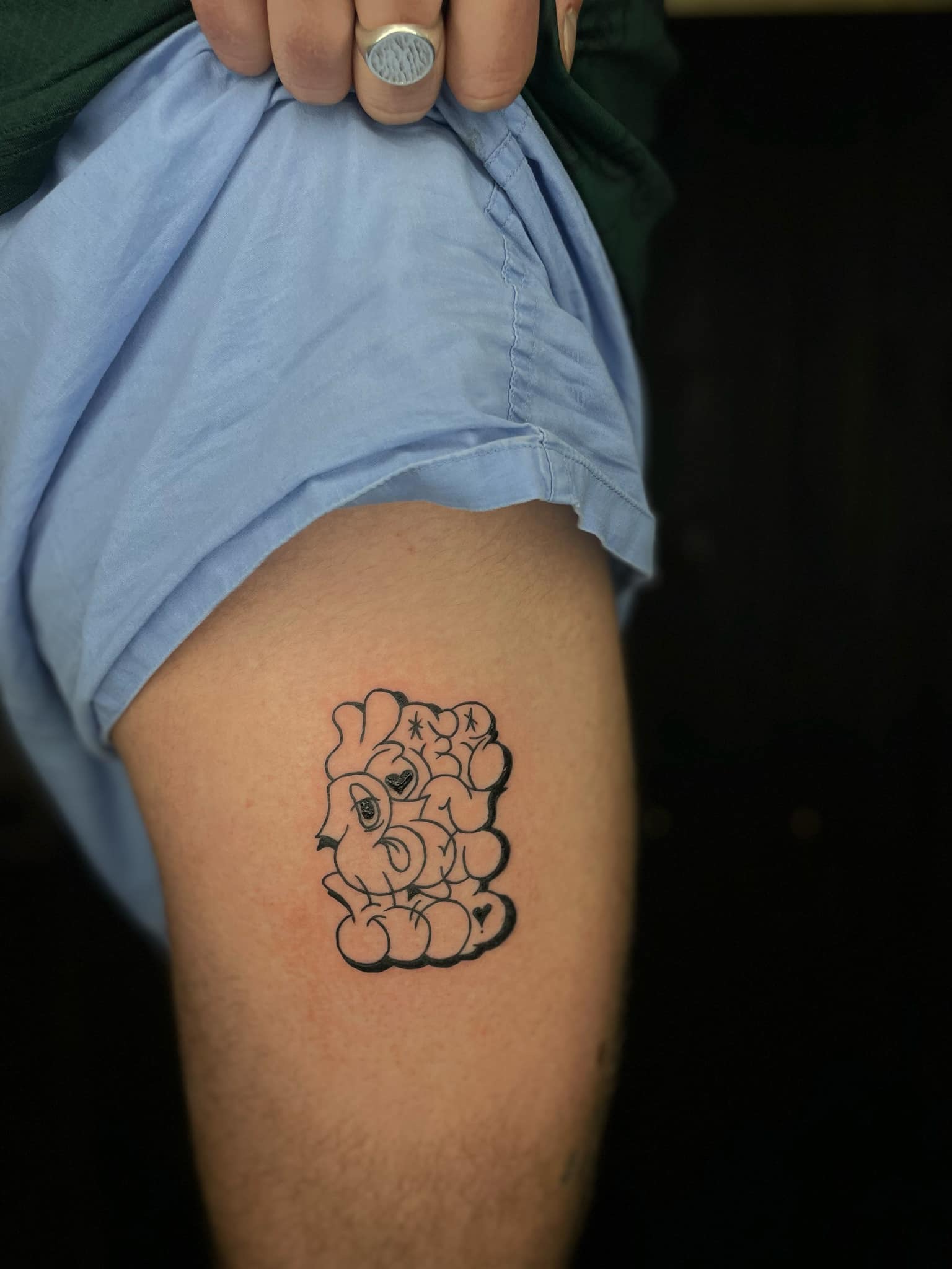 original tatovering 'kærlighed' lærling tattoo i Aarhus